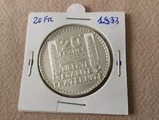France Pièces Argent 20 francs Turin 1933