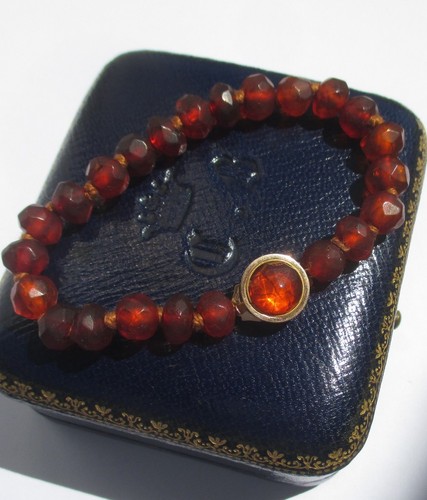 Bracelet perles ambre - bracelet,