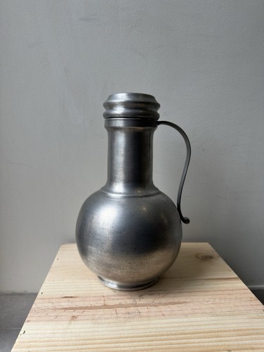 Antique pewter jar - , bottle