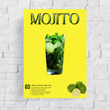 Affiche poster Mojito A4 –