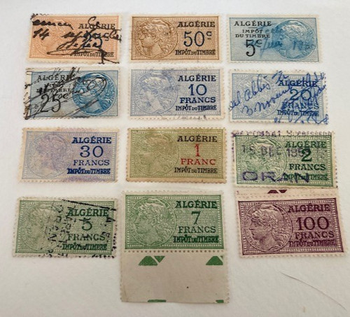 Timbres fiscaux algérie - timbres,
