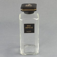 Ancien Flacon De Parfum Vide Eau Arpege de Lanvin Bouchon Bakélite Hauteur 14 cm