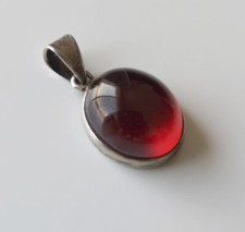 Pendentif de Grenat (4,5 g) sur Argent 925 