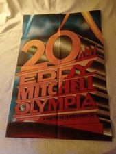 Affiche Originale Eddy Mitchell Olympia 1980/115x77 cm
