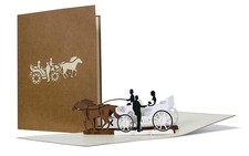 Carte mariage pop up en 3D