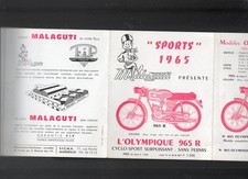 :(moto) vieux papiers publicité: dépliant MALAGUTI   1965 (P46455)