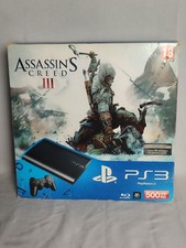 Console Sony PlayStation 3 Pack Assassin's Creed 3 500gb Complet Boîte Manette 