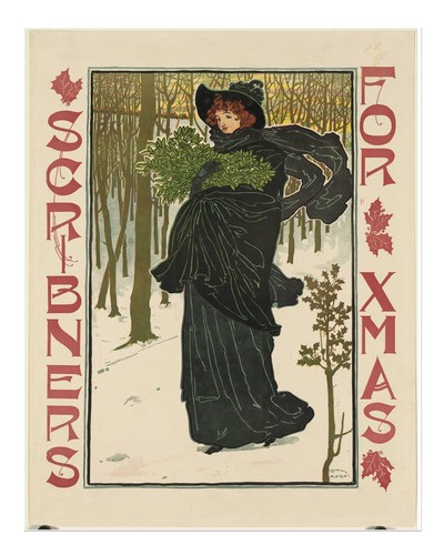 Art mural femme hiver - , vintage
