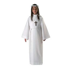 Aube communion fille deux plis