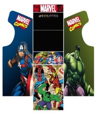 Stickers Borne Arcade (Mame ou Euro ou Personnalisé) - Marvel Comics