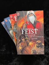 # lot 3 romans Fantasy - R. E. FEIST - série KRONDOR - Tomes 1a/1b/2/3 - J'AI LU