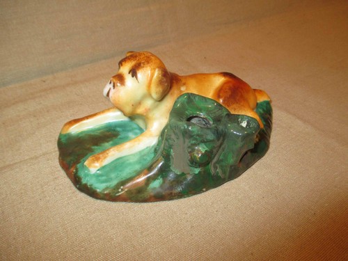 Ancien encrier porcelaine - encrier,