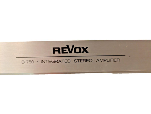 Revox b750 front cover - b750, –