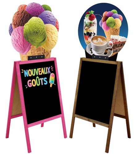 Stop trottoir glace - stop-trottoir, tableau