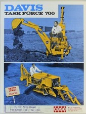 prospectus brochure Davis task force 700 CASE moteur Deutz tracteur tractor