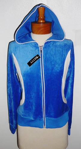 Betty jacket blue white long - betty, jacket~blue-white~long