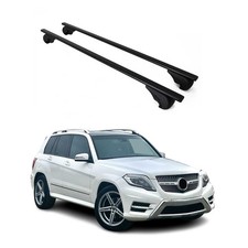 Barres de toit Transversales pour Mercedes GLK X204 2008-2015 Fer Noir