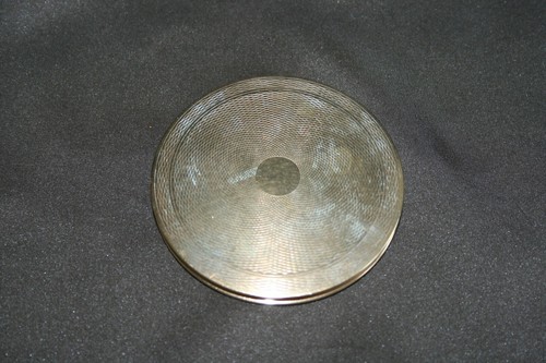 Poudrier ancien doré - ,