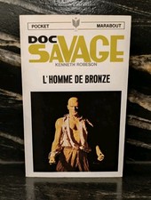 K. ROBESON DOC SAVAGE 1 L'HOMME DE BRONZE POCKET MARABOUT 3 TBE++  BAMA 1967 EO
