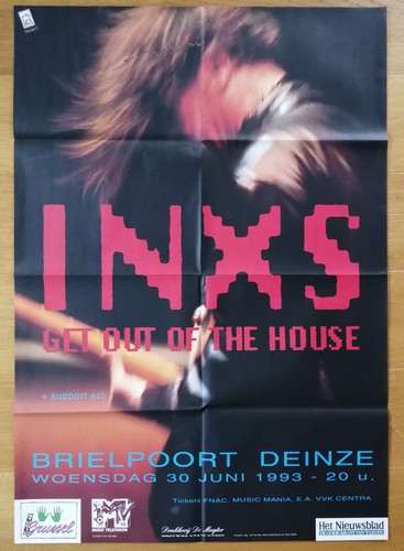 Inxs affiche concert - inxs, originale