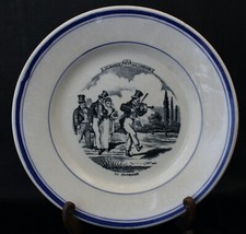 Assiette parlante porcelaine