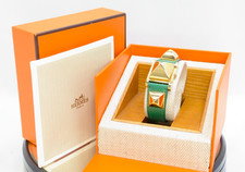 Montre HERMES Medor Cuir Vert