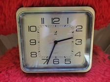 🕑  HORLOGE MURALE JAZ PLASTIQUE COULEUR DORÉ CUISINE VINTAGE  🕝