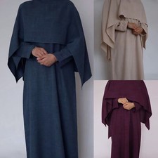 Robe Longue Femme Musulmane Modest Kaftan Dubaï Abaya Robe Fête Islamique Maxi
