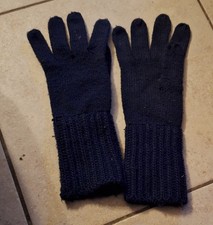 Gants Laine Bleu Marine Taille