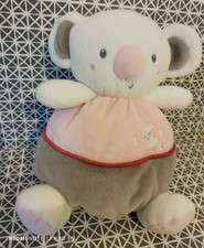 Doudou peluche koala Rondoudou rose gris Gipsy
