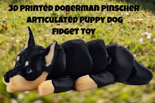 Doberman pinscher printed - 3d,