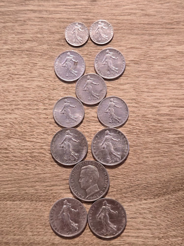 Pièce argent francs - pièce,