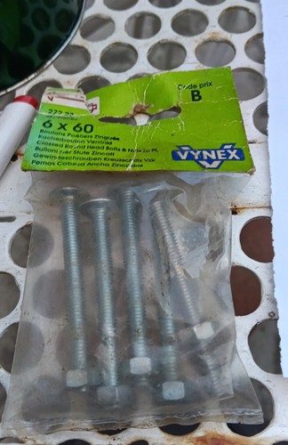 Boulons poeliers 6x60 mm - poeliers,