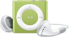 APPLE iPOD SHUFFLE 4ème GÉNÉRATION 2 Go VERT / EXCELLENT ETAT AVEC BOITE