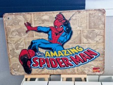 Plaque métal Spiderman 