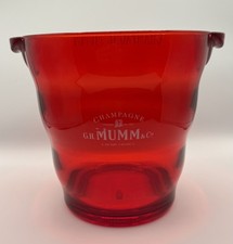 ★★★ Vintage Seau à Champagne Rouge , G.H. MUMM & Co  . Double Logo ★★★