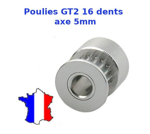 Poulie gt2 dents - 16,