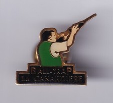 RARE PINS PIN'S .. SPORT TIR SHOOTING ARME GUN BALL TRAP LA CANARDIERE 33 ~FQ
