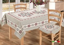 Chiffon Tableau Couvrant Napperon Runner Table Tyrolien Montagne Cabane Tricot