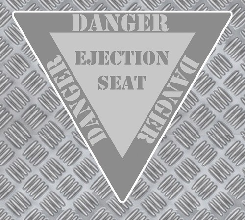 Panneau danger siege ejectable - panneau,