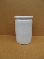 Ancien pot à confiture terre cuite émaillée blanc no Creil et Montereau