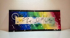 Tableau Contemporain abstrait - Triptyque - multicolore - TOILE UNIQUE