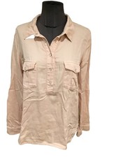 Très Belle Chemise Blouse Coton Viscose Rose Bash 38 Tbe