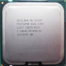 Processeur Intel Pentium Dual-Core E5200 - 2.50GHz - SLAY7 - LGA775 - 2Mo