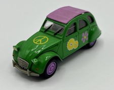 Citroën 2CV 6 verte Hippie Peace & Love au 1:43° - NOREV - 2003 - TBE