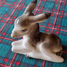 Âne En Porcelaine Lomonosov, Figurine, Excellent État.