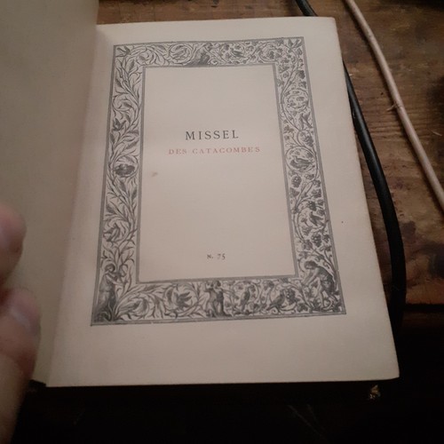 Missel des catacombes cardinal - catacombes,