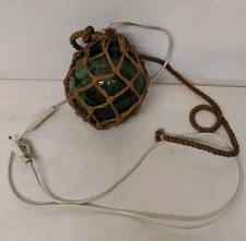 Lampe Boule En Verre Flotteur De Pêche Corde  Vintage ( Réf : CH27 )