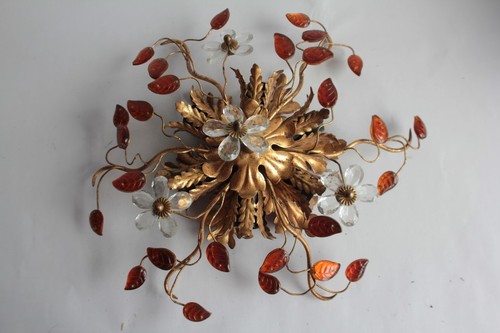 Applique métal fleurs - applique,