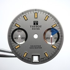 Cadran de montre Valjoux 7734 - TISSOT Navigator Ø28mm - Date 6h [NOS]